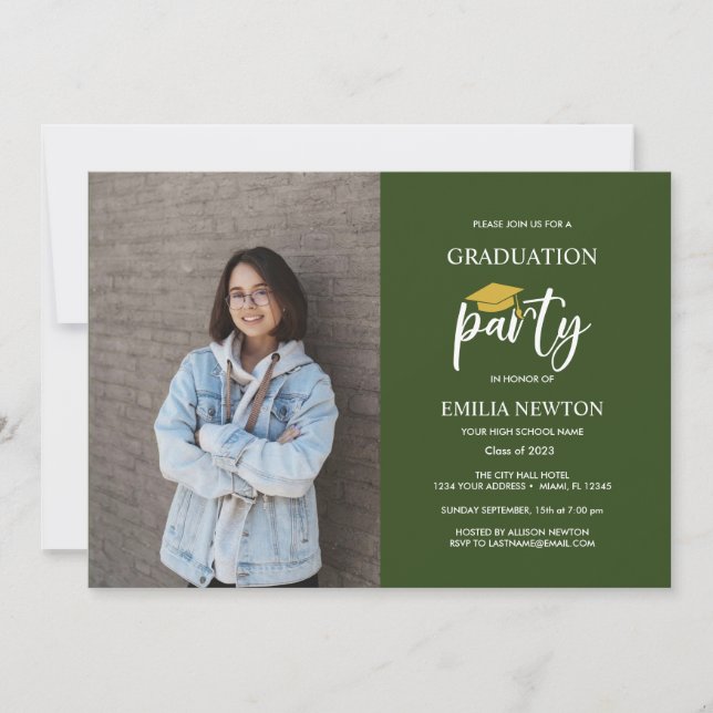 Invitación Partido de Graduación de Oro Verde de 2023 (Anverso)