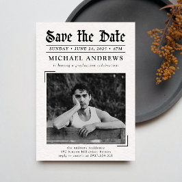 Invitación Partido de Graduación de Periódicos de Fotografía 