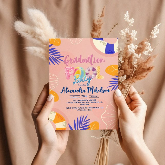 Invitación Partido de Graduación de Piscina y BBQ (Subido por el creador)