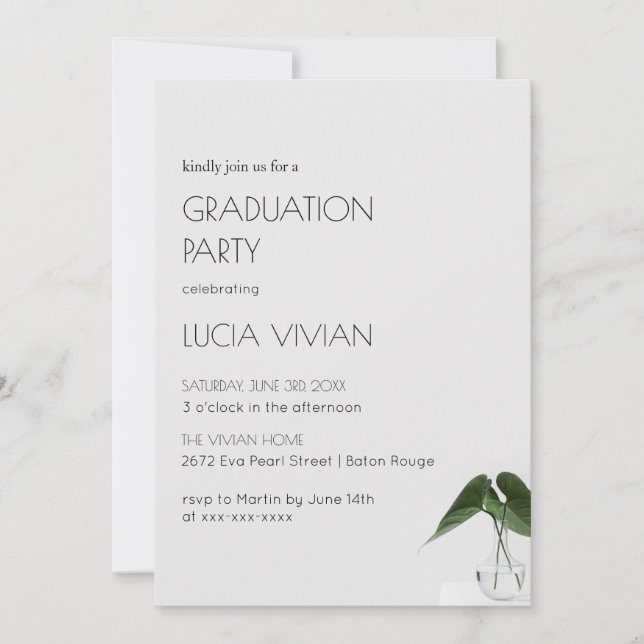 Invitación Partido de Graduación de Plantas de Supermuestra C (Anverso)