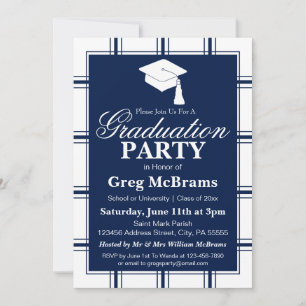 Invitación Partido de Graduación de Plata Azul de Plata Moder