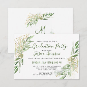 Invitación Partido de Graduación de Rama de Oliva Moderna