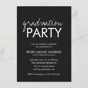 Invitación Partido de graduación de secundaria foto en blanco