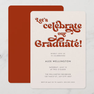 Invitación Partido de Graduación de Tipografía Inspirado por 