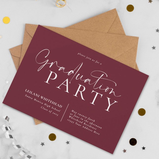 Invitación Partido de Graduación de Tipografía Moderna Borgoñ (Subido por el creador)
