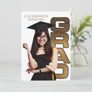 Invitación Partido de graduación de una escuela secundaria fo