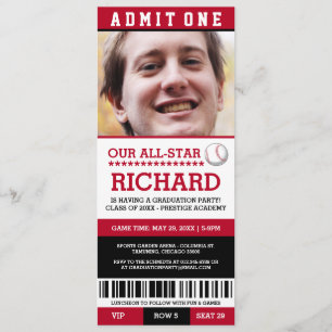 Invitación Partido de Graduación del Béisbol invita