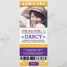 Invitación Partido de Graduación del Béisbol invita