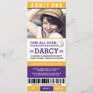 Invitación Partido de Graduación del Béisbol invita