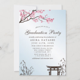 Invitación Partido de Graduación del Cerezo Japonés Sakura
