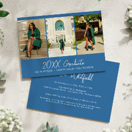 Invitación Partido de Graduación del Collage de fotos Mínimo 
