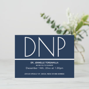 Invitación Partido de Graduación del DNP Virtual Azul minimal