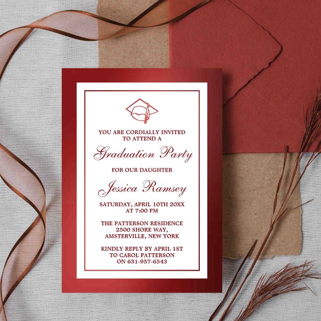 Invitación Partido de Graduación del Gorra de Graduación del  (Subido por el creador)