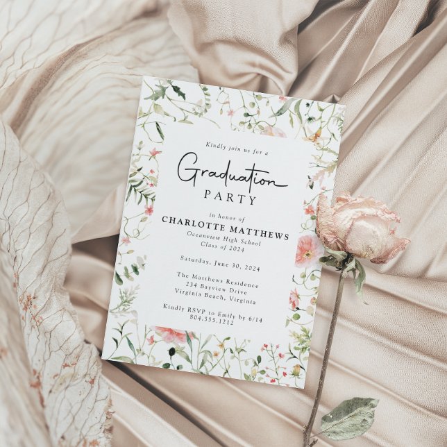 Invitación Partido de Graduación del Marco de Flor Silvestre  (Subido por el creador)