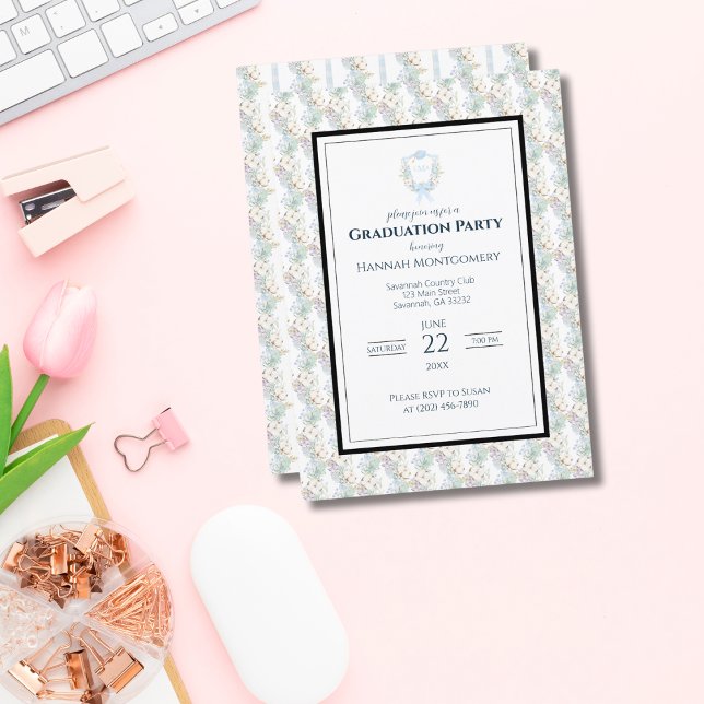 Invitación Partido de Graduación del Monograma del Sur de Gin (Subido por el creador)