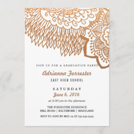 Invitación Partido de Graduación del Patrón Bohemio de Oro Ro