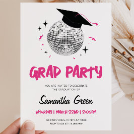 Invitación Partido de Graduación Disco