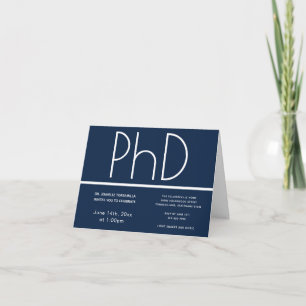 Invitación Partido de Graduación Doble Azul Blanco Azul grado