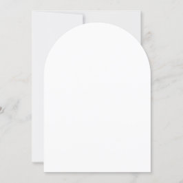 Invitación Partido de Graduación en Blanco Arco de 5" x 7"