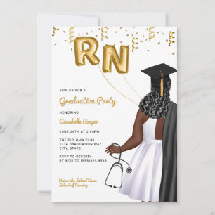 Invitación Partido de Graduación Escolar de Enfermería Retrat