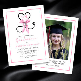 Invitación Partido de Graduación Escolar de Enfermería Rosa