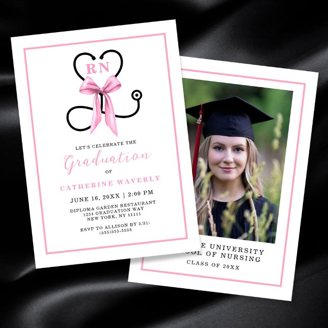 Invitación Partido de Graduación Escolar de Enfermería Rosa (Subido por el creador)