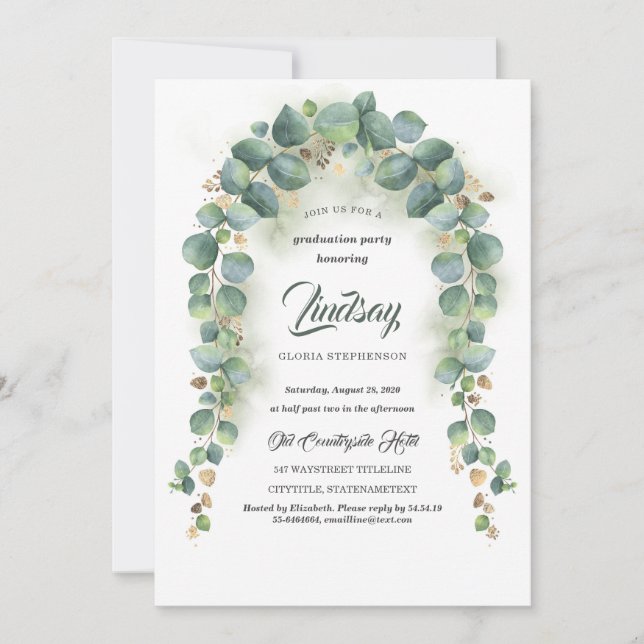 Invitación Partido de Graduación Eucalyptus y Green Green Gol (Anverso)