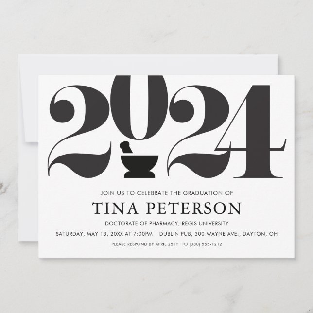 Invitación Partido de Graduación Farmacéutica (Anverso)