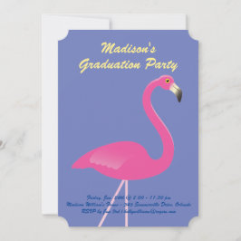 Invitación Partido de Graduación Flamingo - Púrpura