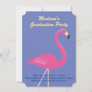Invitación Partido de Graduación Flamingo - Púrpura