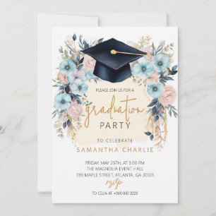 Invitación Partido de Graduación Floral