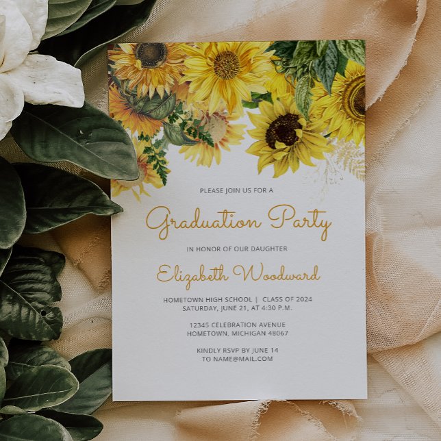 Invitación Partido de Graduación Floral de Girasol 2024 (Subido por el creador)