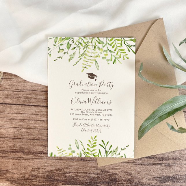 Invitación Partido de Graduación Floral de Verdor (Subido por el creador)