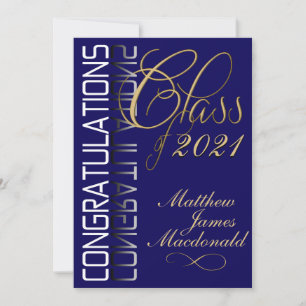 Invitación Partido de Graduación Formal de Reflexión Azul