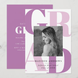 Invitación Partido de Graduación Fotográfica de Tipografía Pú