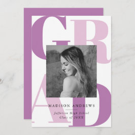 Invitación Partido de Graduación Fotográfica de Tipografía Pú