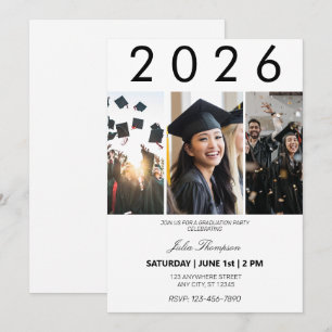 Invitación Partido de Graduación Fotográfica y de Tipografía