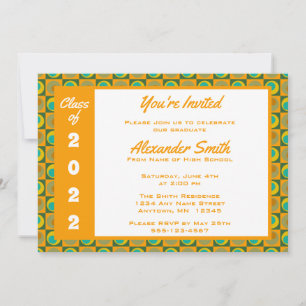 Invitación Partido de Graduación Fronteriza naranja de la Pla