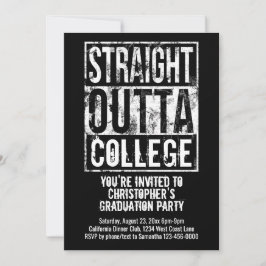 Invitación Partido de Graduación Graciosa de Straight Outta C