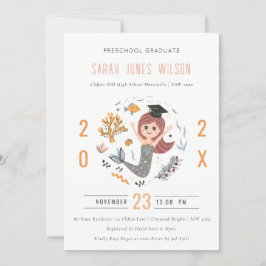 Invitación Partido de Graduación Infantil de Sirenas Submarin