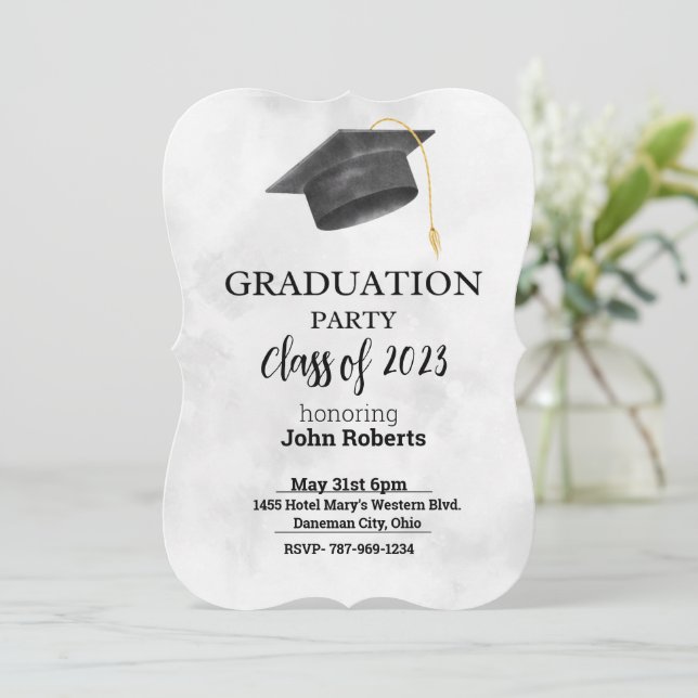 Invitación Partido de Graduación invita (Anverso de pie)