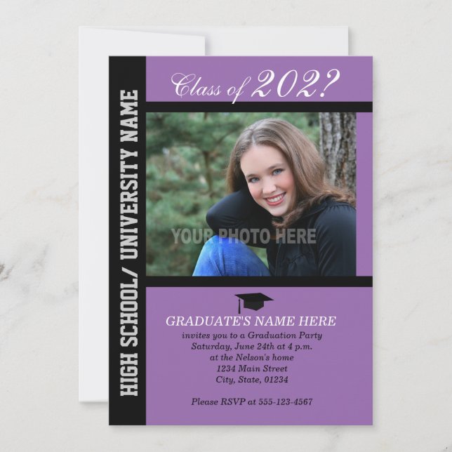 Invitación Partido de Graduación Invite-Purple-2 (Anverso)