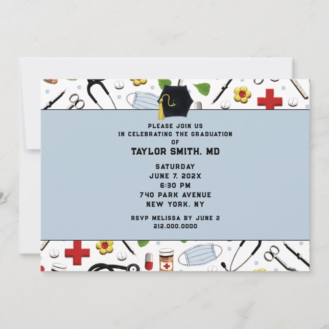 Invitación Partido de Graduación médica (Anverso)