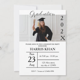 Invitación Partido de Graduación minimalista