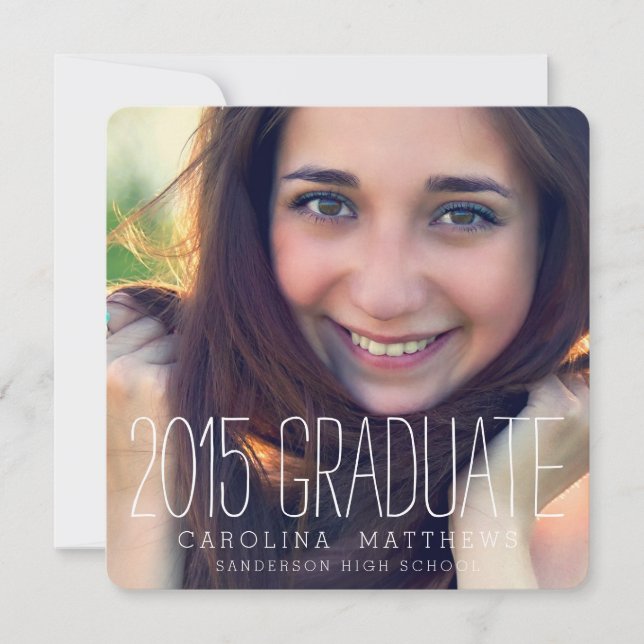 Invitación Partido de Graduación Moderno de la Escuela Secund (Anverso)