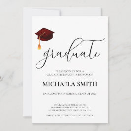 Invitación Partido de Graduación Moderno de la Escuela Secund