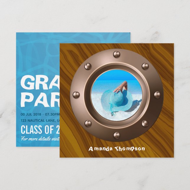 Invitación Partido de Graduación Náutica (Anverso / Reverso)