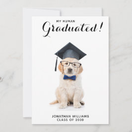 Invitación Partido de Graduación Personalizada de Perro Cacho