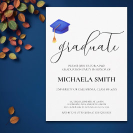 Invitación Partido de Graduación PhD de la Marina Azul de la 