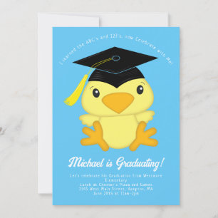 Invitación Partido de Graduación Primaria Chick Kid Kindergar